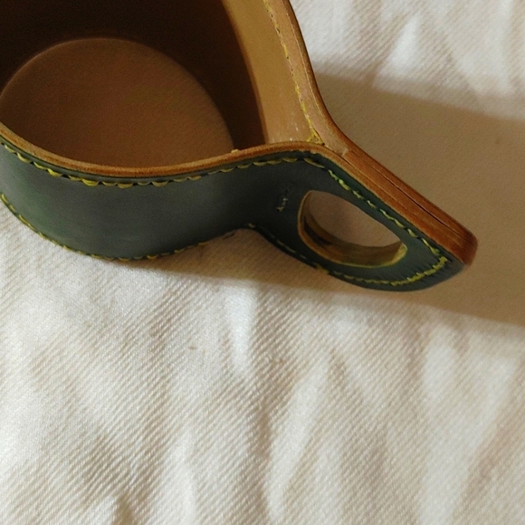 Leather Mason jar handle HANDMADE Horween leather - Picture 6 of 6